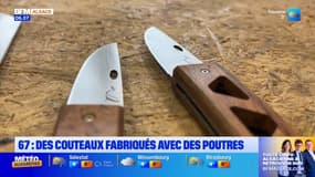 Bas-Rhin: des couteaux fabriqués à partir d'anciennes poutres de maison