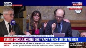 Vote du PLFSS: " On a sacrifié, pour moi, l'essentiel" déclare Frédéric Valletoux, député Horizons