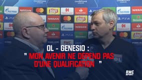 OL - Genesio : "Mon avenir ne dépend pas d'une qualification à Barcelone"