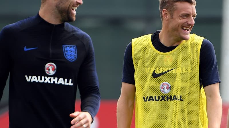 Gary Cahill et Jamie Vardy
