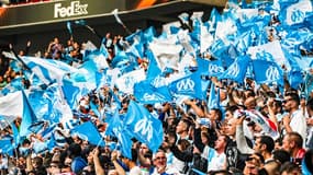 Des supporters de l'OM à Lyon