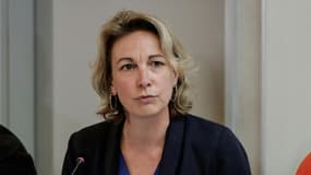 La secrétaire générale de la CFDT, Marylise Léon, lors d'une conférence de presse à l'issue d'une réunion intersyndicale, le 29 août 2025 à Paris (photo d'illustration).