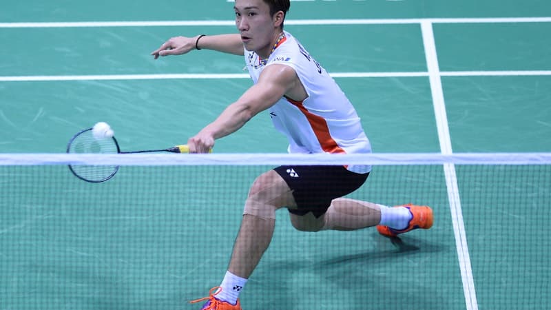 Le joueur de badminton japonais Kento Momota
