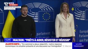 L'hymne européen retentit à l'arrivée de Volodymyr Zelensky à Bruxelles