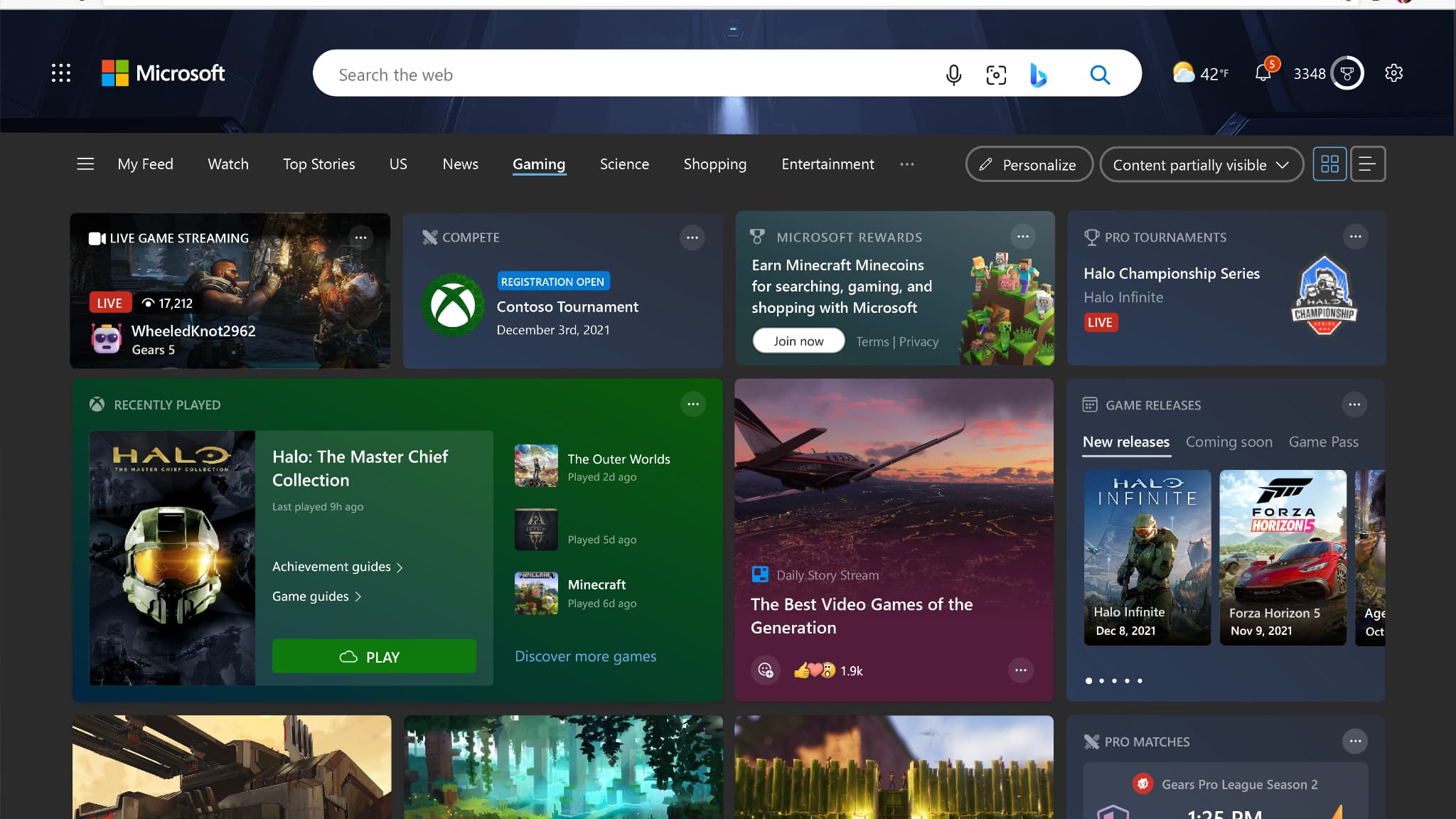 La nouvelle interface jeu vidéo sous Windows 11