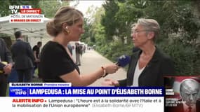Migrants à Lampedusa: "L'heure est à la solidarité avec l'Italie et à la mobilisation de l'Union européenne", affirme Élisabeth Borne