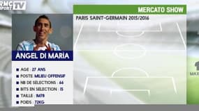 La fiche de Di Maria au PSG