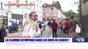 JO 2024: un engouement populaire à Lisieux pour le passage de la flamme olympique