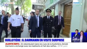 Lyon: Gérald Darmanin en visite surprise à la Guillotière
