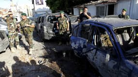 Deux roquettes tirées sur le fief du Hezbollah, dans la banlieue sud de Beyrouth, ont fait quatre blessés, le dimanche 26 mai 2013.