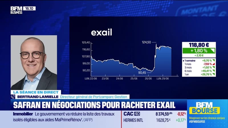 Exail encore en hausse en vue d'un rapprochement avec Safran - 29/06