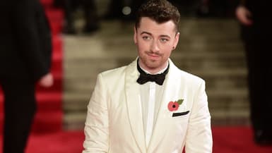Sam Smith lors de la projection de 007 Spectre à Londres