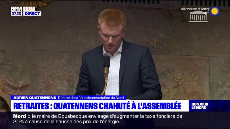 Retraites: Quatennens chahuté à l'Assemblée nationale