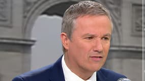 Nicolas Dupont-Aignan mardi matin sur BFMTV et RMC.