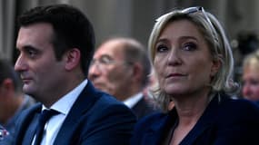Florian Philippot et Marine Le Pen le 9 décembre 2016 à Paris. 