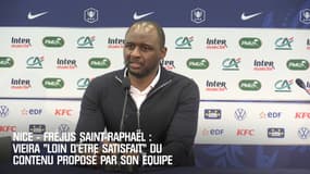Nice – Fréjus Saint-Raphaël : Vieira "loin d’être satisfait" du contenu proposé par son équipe