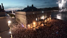 Bayonne durant les fêtes. 