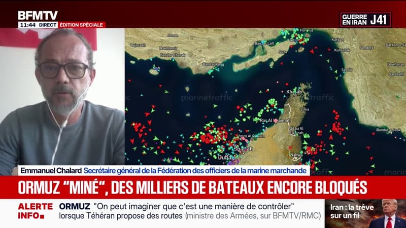Détroit d'Ormuz: "Il y a ordre et contre-ordre, les modalités ne sont pas définies", affirme Emmanuel Chalard, secrétaire général de la Fédération des officiers de la marine marchande