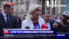 Marine Le Pen sur le meurtre de Lola: "Ce n'est pas un cas unique, mais c'est un cas exceptionnel"