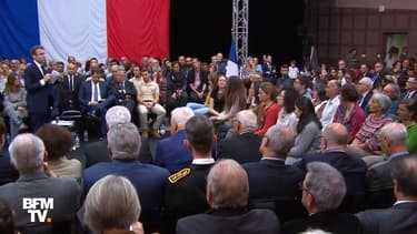 Emmanuel Macron en débat sur l'écologie.