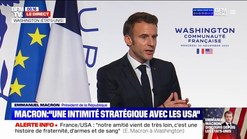 Emmanuel Macron appelle Washington à ne pas faire de l'Europe 