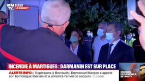Incendie à Martigues: Gérald Darmanin est sur place