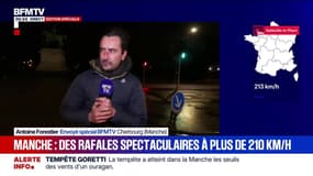 Tempête Goretti: le pic des rafales de vent attendu vers 1h du matin dans la Manche