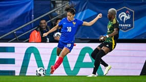 Clara Mateo lors du match amical de l'équipe de France contre la Jamaïque, 25 octobre 2024