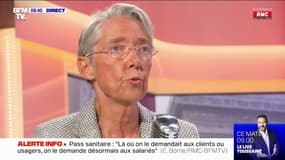 Élisabeth Borne: "Si on veut faire face à l'épidémie sans devoir refermer des secteurs (…) la bonne solution, c'est de se faire vacciner"