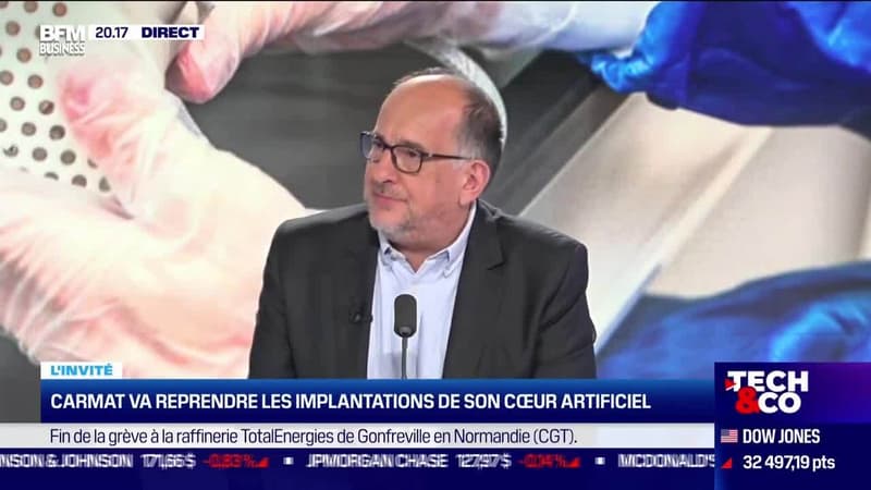 Stéphane Piat (Carmat) : Carmat va reprendre les implantations de son coeur artificiel - 02/11