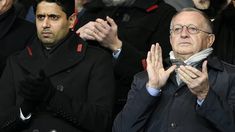 Nasser Al-Khelaifi et Jean-Michel Aulas