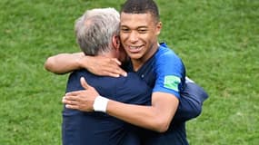 Kylian Mbappé et Didier Deschamps