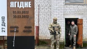 Onze personnes sont mortes le sous-sol de cette école où environ 367 des quelque 400 habitants de Iaguidné, dans le nord de l'Ukraine, avaient été enfermés pendant 27 jours en mars 2022