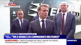 Emmanuel Macron: "Depuis que je suis élu, on a doublé les commandes militaires"