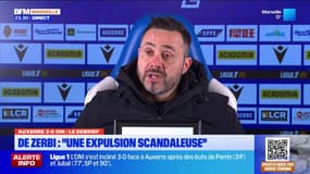 Défaite 3-0 de l'OM face à Auxerre: De Zerbi très critique de l'arbitrage