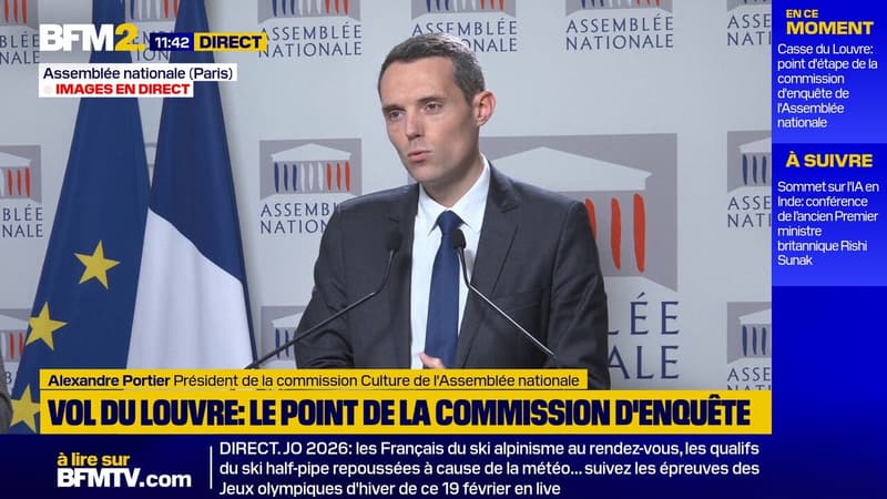 Vol du Louvre: pour la commission d'enquête de l'Assemblée, ce "n'est pas un accident"