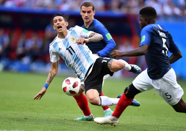 Di Maria face aux Bleus en 2018