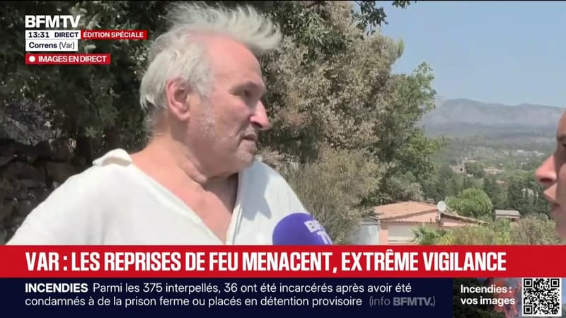 Incendie dans le Var: l'inquiétude des habitants