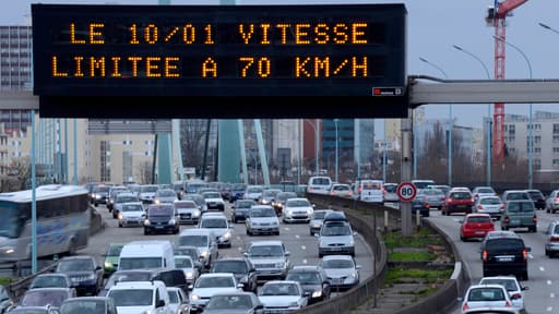 Lors des épisodes de pollution les plus graves, la vitesse de circulation est ralentie.