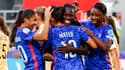 L'équipe de France féminine face à la Belgique.