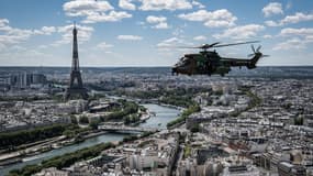 La répétition du défilé aérien, le 9 juillet 2020
