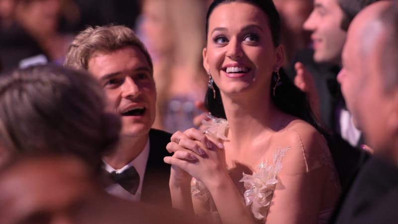 Katy Perry et Orlando Bloom en novembre 2016 à New York, lors d'une soirée organisée par l'UNICEF