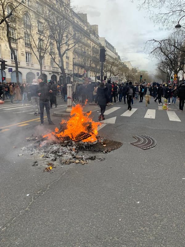 Manifestation du 23 mars à Paris