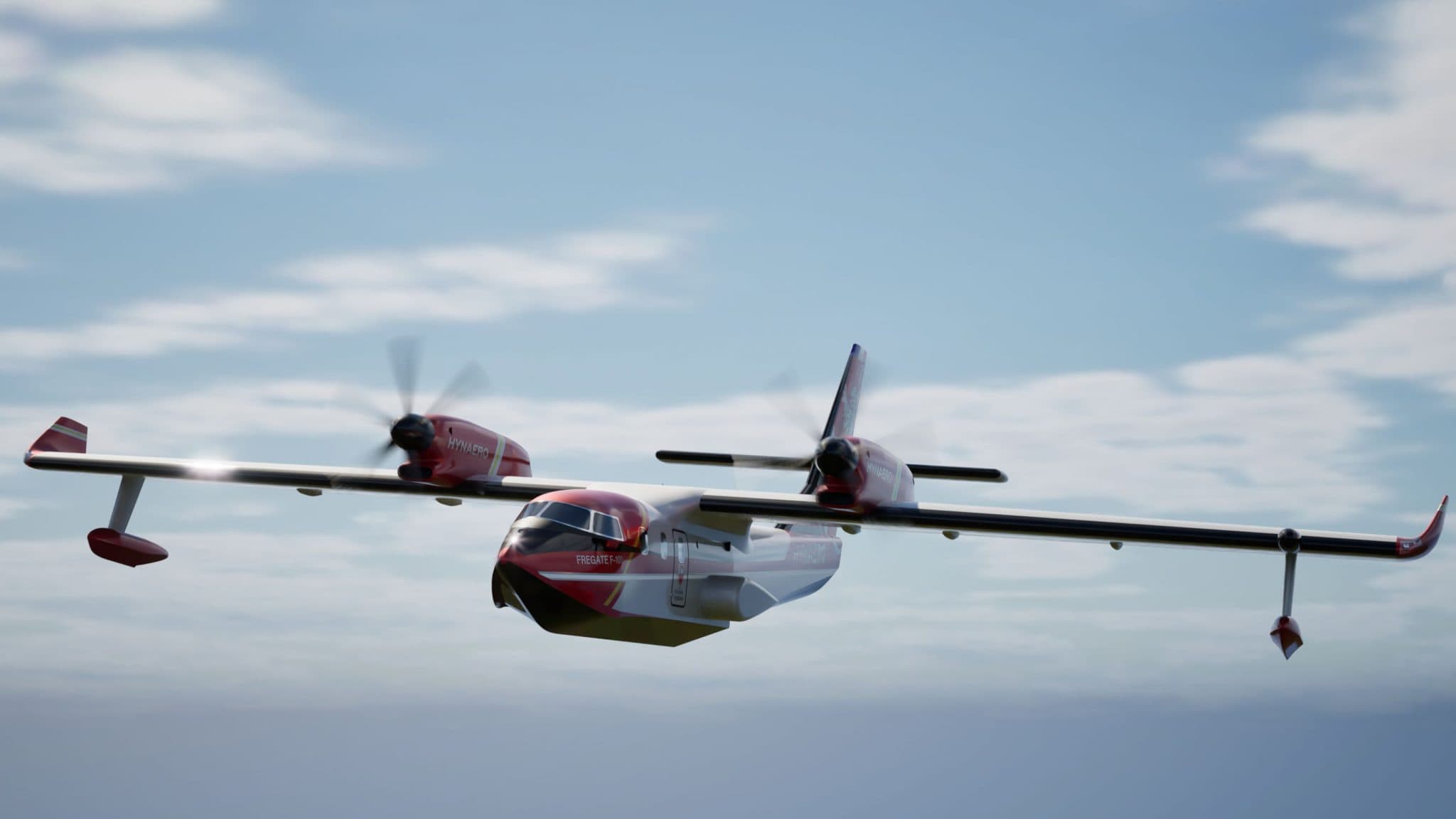 Un modèle 3D du programme Frégate F-100 porté par la start-up française Hynaero.