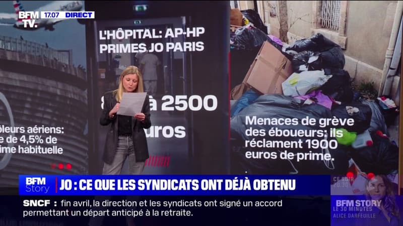 Regarder la vidéo Menaces de grève pendant les JO de Paris: ce que les syndicats ont déjà obtenu