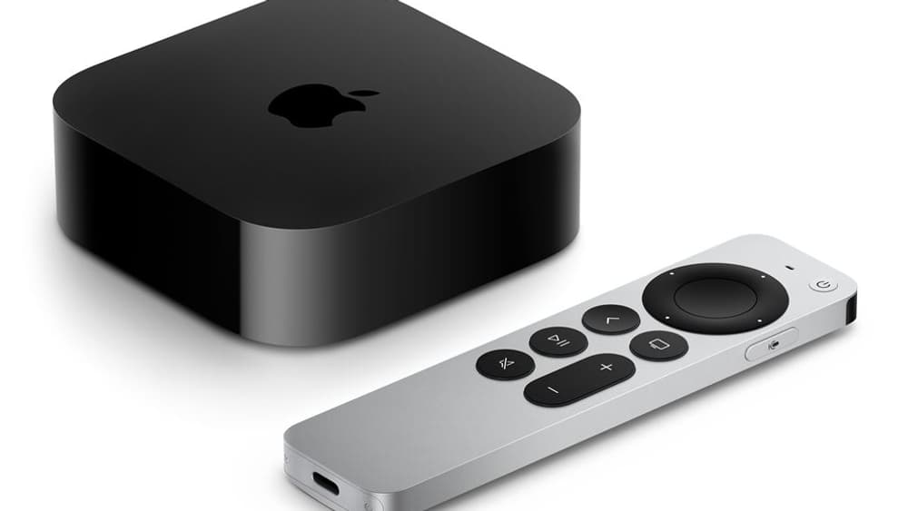 La nouvelle Apple TV 4K 3e génération est légèrement plus compacte que la précédente. La nouvelle Apple TV 4K 3e génération est légèrement plus compacte que la précédente.