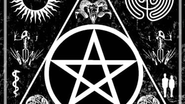 Différents symboles sataniques.