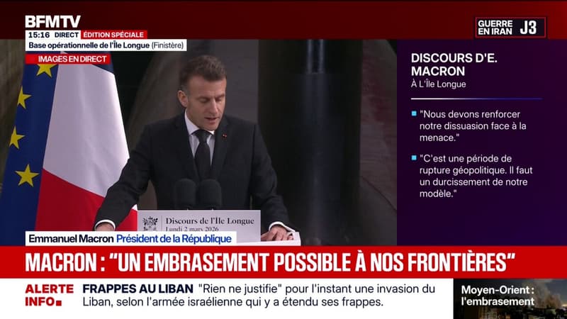 Emmanuel Macron: "Nous assistons à un renforcement du risque que les conflits franchissent le seuil nucléaire"