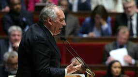 Le Premier ministre François Bayrou prononce son discours de politique générale à l'Assemblée nationale à Paris le 14 janvier 2025