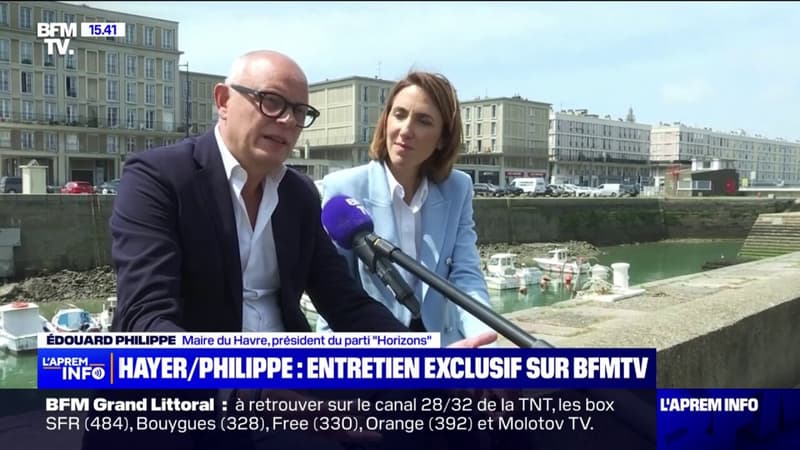 Européennes: Edouard Philippe fait campagne aux côtés de Valérie Hayer, la tête de liste de la majorité présidentielle